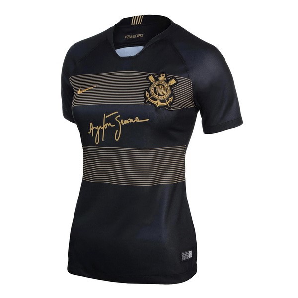 Trikot Corinthians Paulista Ausweich Damen 2018-19 Schwarz